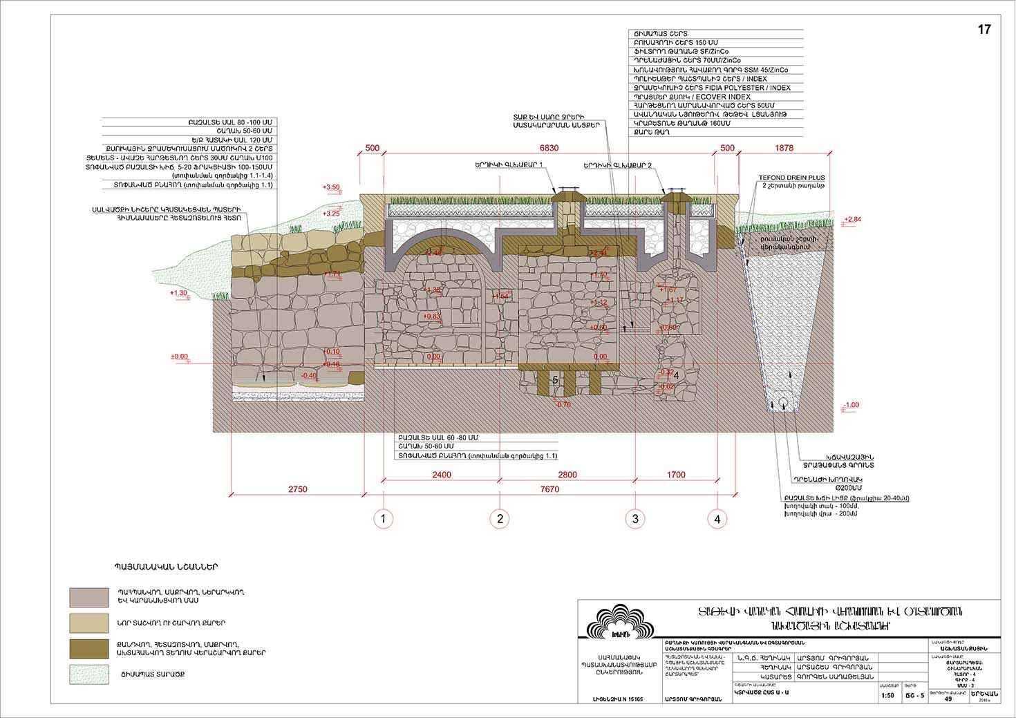 Restorarion project of the Bell Tower of Tatev monastery