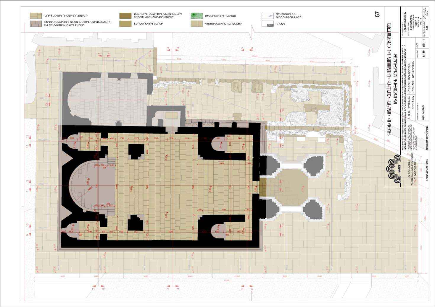 Restorarion project of the Churches of Saints Peter and Paul of the Tatev Monastery
