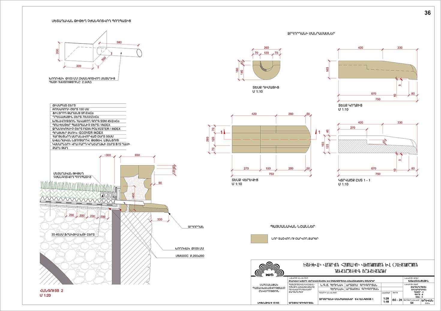 Restorarion project of Residential cells of the Tatev monastery