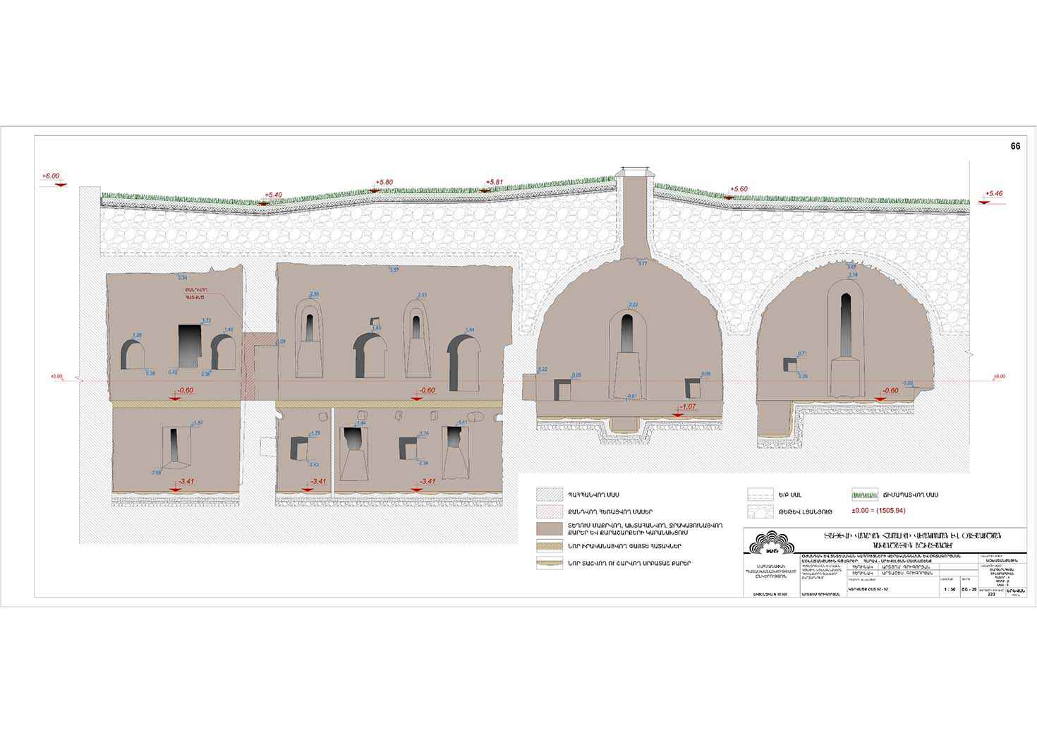 Restorarion project of the south-eastern building of the Tatev monastery auxiliaries