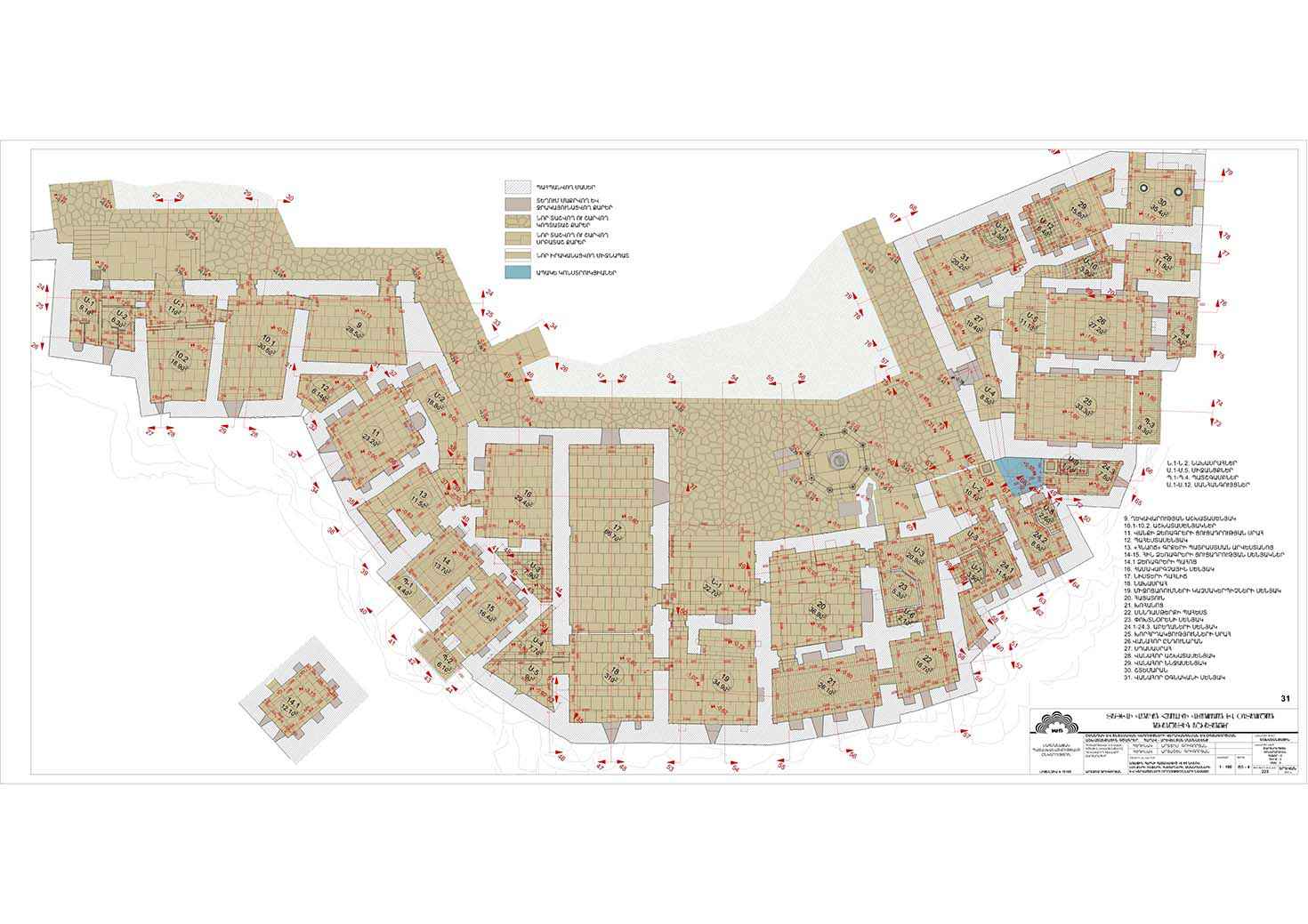 Restorarion project of the south-eastern building of the Tatev monastery auxiliaries
