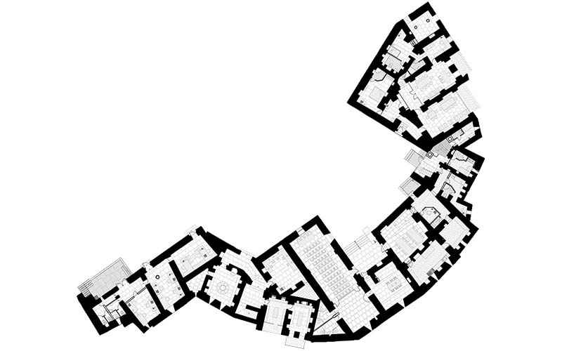 South-eastern building. Auxiliary and economic structures