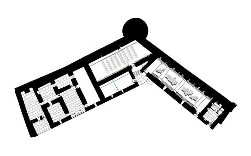 Stable and Student Dormitory plan